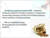 Vertybinių popierių (VP) biržos ir vertybinių popierių (VP) komisijos veikla Lietuvoje 15 puslapis