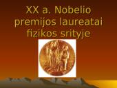 XX amžiaus Nobelio premijos laureatai fizikos srityje