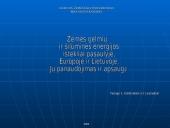 Žemės gelmių ir šiluminės energijos ištekliai pasaulyje, Europoje ir Lietuvoje