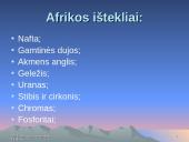 Afrika, Afrikos reljefas, miestai, gamta bei ištekliai 7 puslapis
