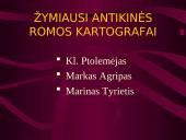 Antikinės Romos žemėlapių paskirtis 7 puslapis