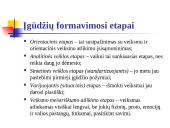 Įgūdžiai. Jų formavimasis 4 puslapis