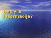 Informacija ir informacinės visuomenės samprata 18 puslapis