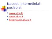 Informacijos ir duomenų saugumas. Autorių teisės 8 puslapis
