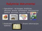 Informacijos šaltiniai ir saugojimo vietos 4 puslapis
