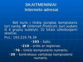 Interneto samprata ir adresai 3 puslapis