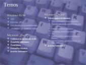 Klavišų kombinacijos Windows 95/98, Microsoft Word, Excel programose 2 puslapis
