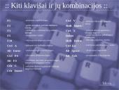 Klavišų kombinacijos Windows 95/98, Microsoft Word, Excel programose 5 puslapis