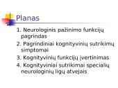 Kognityviniai sutrikimai neurologijoje 2 puslapis