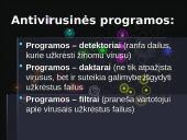 Kompiuteriniai virusai, antivirusinės programos 17 puslapis