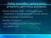 Kompiuteriniai virusai bei antivirusinės programos  16 puslapis
