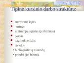 Kursinio darbo struktūra ir metodika 4 puslapis