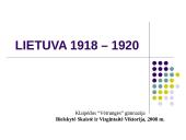 Lietuva 1918–1920 metais