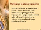 Mobiliojo telefono istorija 5 puslapis