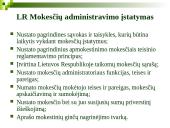 Mokesčių administravimo teisinė charakteristika. Bendrieji principai 2 puslapis