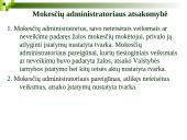 Mokesčių administravimo teisinė charakteristika. Bendrieji principai 19 puslapis