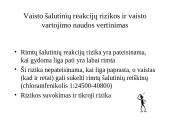 Nepageidaujamos vaistų reakcijos.  Farmakologiniai jų pagrindai 14 puslapis