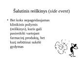 Nepageidaujamos vaistų reakcijos.  Farmakologiniai jų pagrindai 5 puslapis
