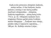 Olimpinės žaidynės Antikos laikais 8 puslapis