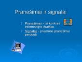Pranešimai ir signalai. Ženklai ir abėcėlės 2 puslapis