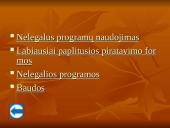 Neteisėtas programų naudojimas bei teisinė atsakomybė 2 puslapis