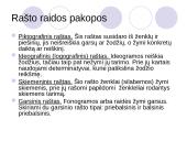 Rašto raida bei kilmė 3 puslapis