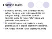 Rašto raida bei kilmė 8 puslapis