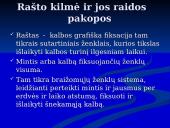 Rašto kilmė ir jos raidos pakopos  2 puslapis