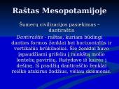 Rašto kilmė ir jos raidos pakopos  12 puslapis