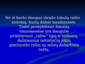 Rašto kilmė ir jos raidos pakopos  4 puslapis