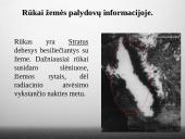 Rūkų prognozavimo procedūros. Rūkų rūšys. Rūkai žemės  palydovų informacijoje 11 puslapis