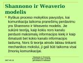 Shannono ir Weaverio komunikacijos modelio privalumai ir trūkumai 5 puslapis