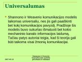 Shannono ir Weaverio komunikacijos modelio privalumai ir trūkumai 10 puslapis