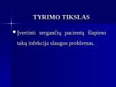 Šlapimo takų infekcijomis sergančių pacientų slaugos problemų vertinimas 3 puslapis