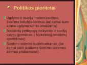 Švietimo politika ir švietimo sistemos unifikacija bei diferencija 8 puslapis