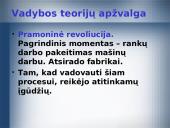 Švietimo sistemos vadybos santykis su bendrąja vadyba. Vadybos teorijų apžvalga 18 puslapis