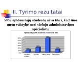 Viešojo administravimo II ir III kurso studentų lūkesčiai viešojo administravimo specialybės atžvilgiu 13 puslapis