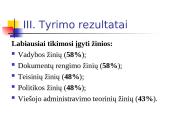 Viešojo administravimo II ir III kurso studentų lūkesčiai viešojo administravimo specialybės atžvilgiu 15 puslapis