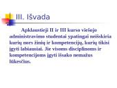 Viešojo administravimo II ir III kurso studentų lūkesčiai viešojo administravimo specialybės atžvilgiu 17 puslapis