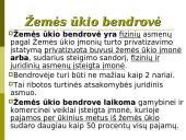 Žemės ūkio bendrovės. Kooperatinės bendrovės 3 puslapis