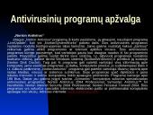 Virusai bei antivirusinės programos 14 puslapis