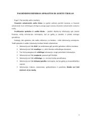 Apskaitos ir audito ryšys. Bendrieji apskaitos principai 4 puslapis