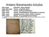 Antanas Baranauskas - iškiliausias Lietuvos XIX amžiaus vidurio poetas 5 puslapis