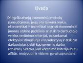 Ekonominiai valdymo modeliai 9 puslapis