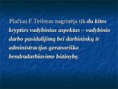 F. Tailoro indėlis į vadybą 11 puslapis