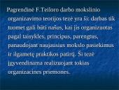 F. Tailoro indėlis į vadybą 4 puslapis