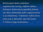 F. Tailoro indėlis į vadybą 10 puslapis