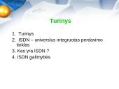 ISDN – universalus integruotas perdavimo tinklas 2 puslapis