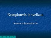 Kompiuterio žala sveikatai