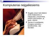 Kompiuteris kiekvieno žmogaus gyvenime 20 puslapis